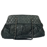 Chanel Grey Iridescent Quilted Leather Chic Bowling Shoulder Bag 2010
