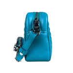 Prada Teal Diagramme Leather Chain Crossbody