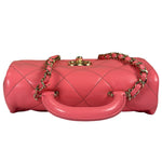 Chanel Pink Quilted Lambskin Two-Way Bag 2021