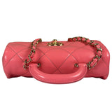 Chanel Pink Quilted Lambskin Two-Way Bag 2021