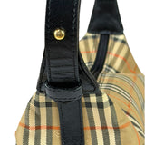 Burberry Haymarket Check Shadow Horse Canvas Shoulder Bag