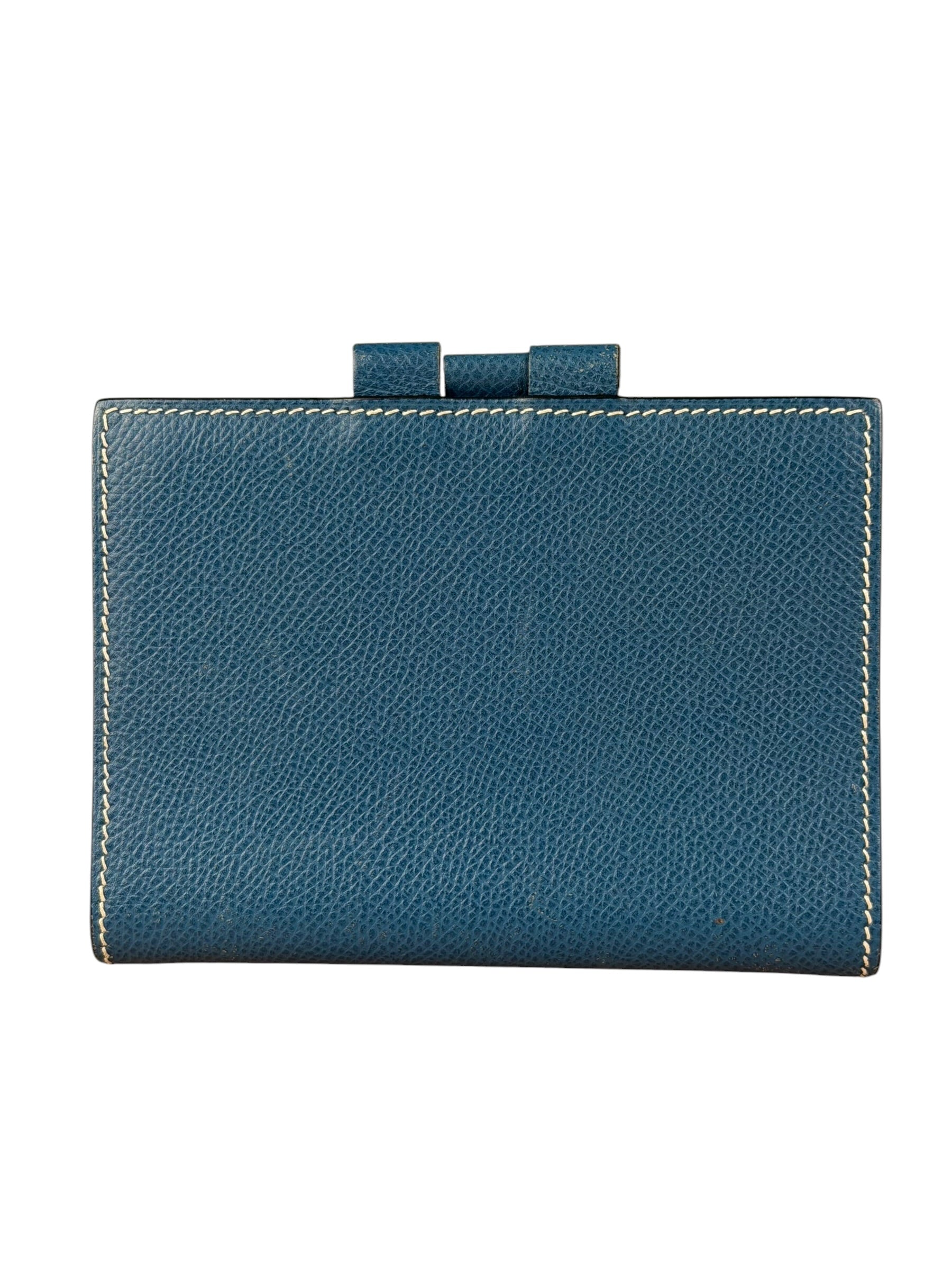 Hermes Blue Jean Leather Agenda Mini Cover