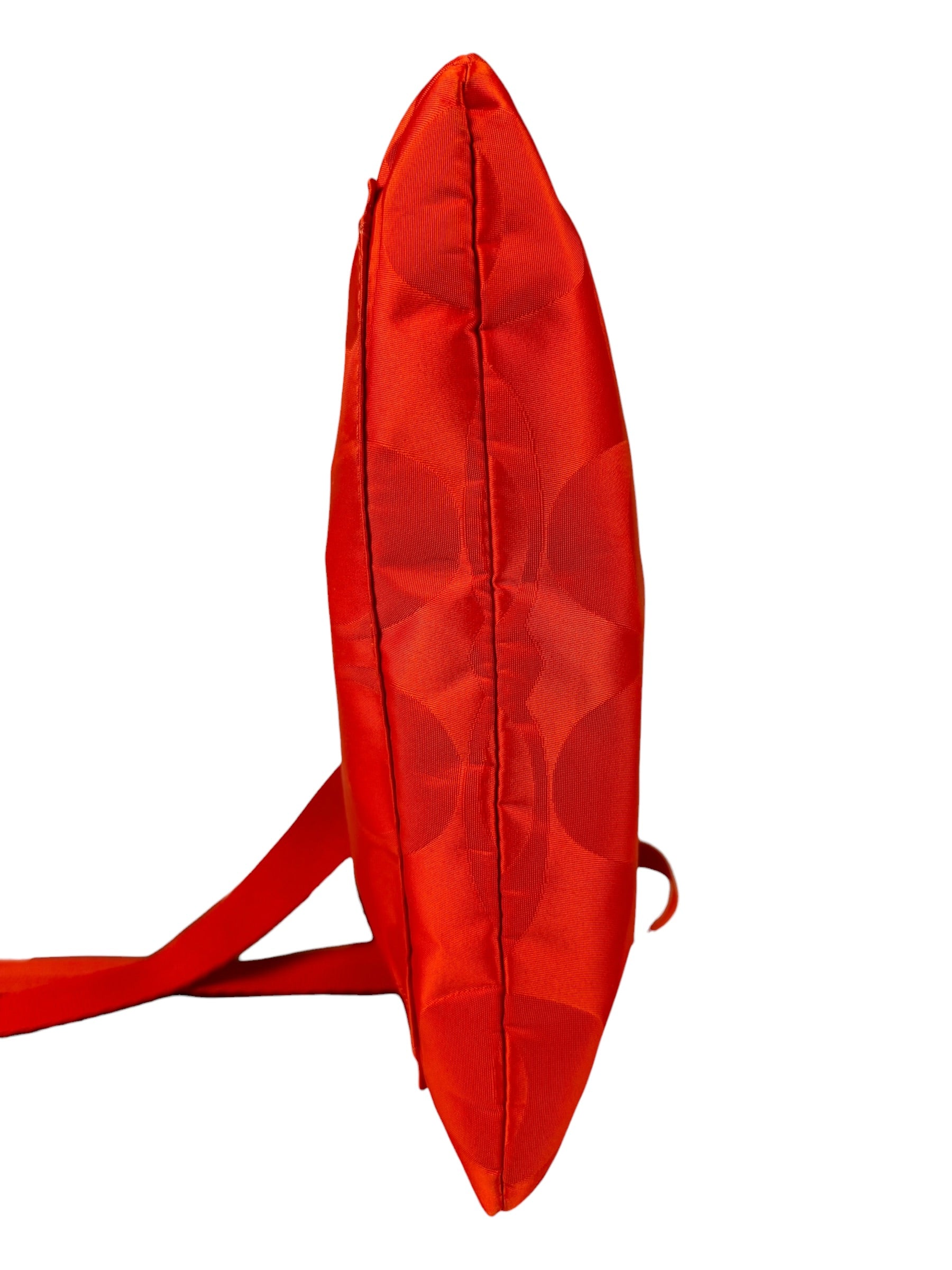Coach Red/Orange Nylon Getaway Signature File Crossbody