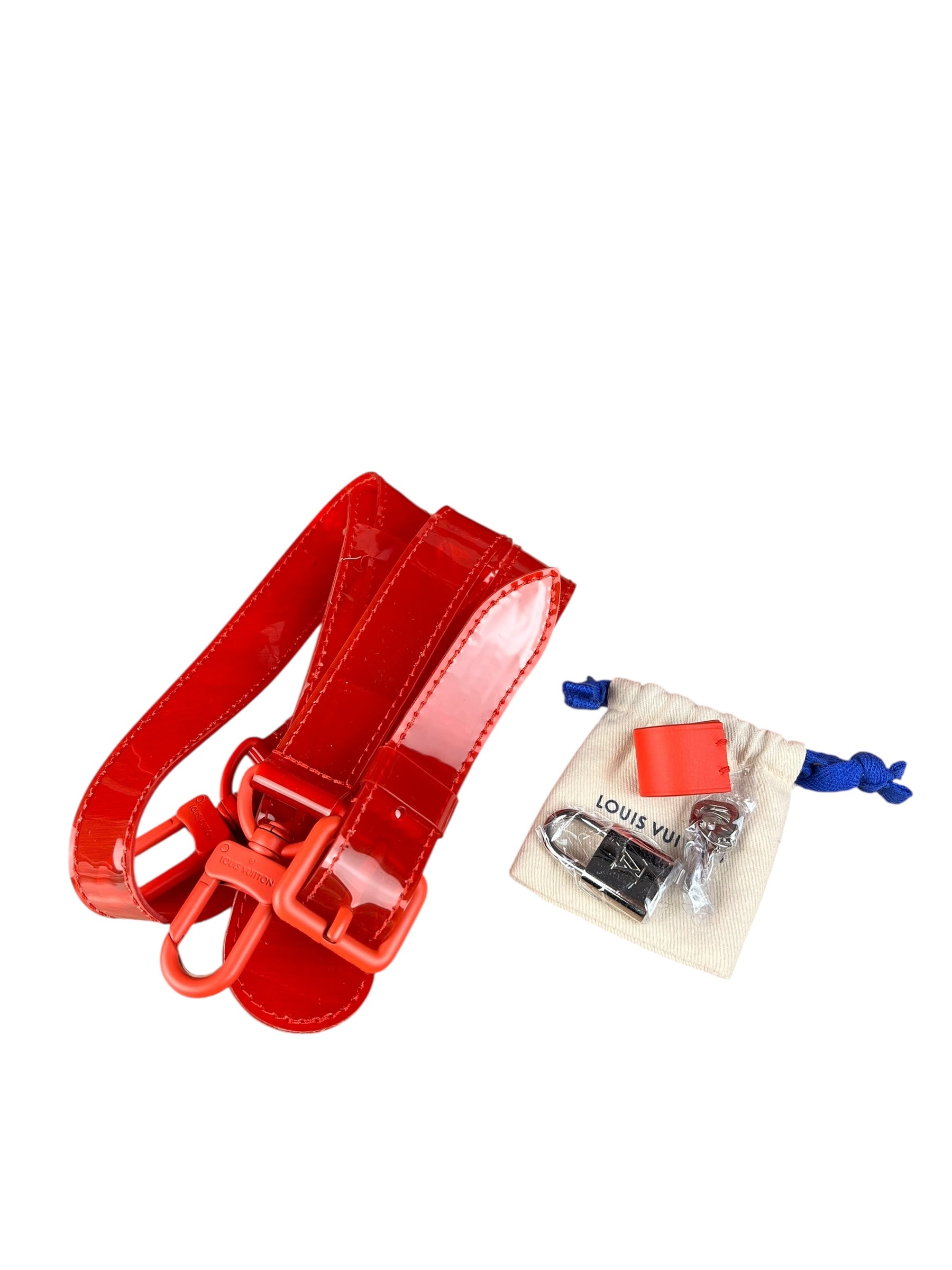 Louis Vuitton X Virgil Abloh Red Monogram PVC Bandouliere 50