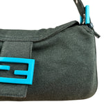 Fendi Green Jersey Cotton Baguette