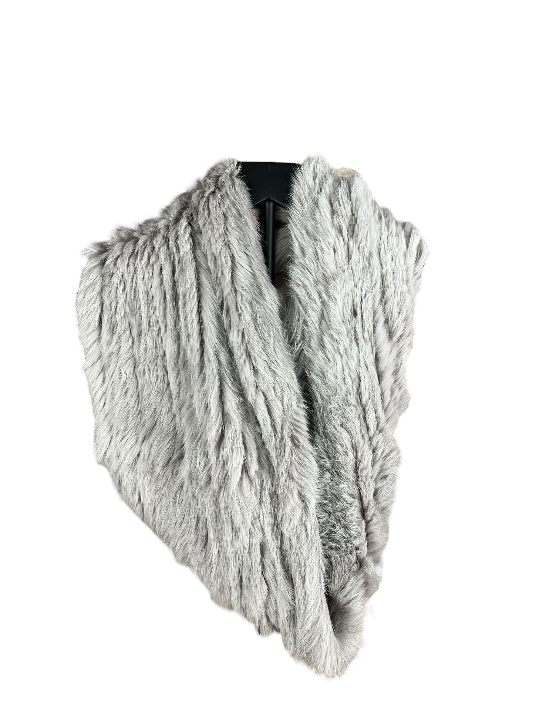 Stretch Fur Mayson Grey Mink Infinite Scarf
