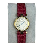 Cartier Must De Vendome Cream Dial Pink Strap