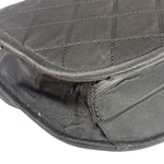 Chanel Black Quilted Satin Shoulder Bag