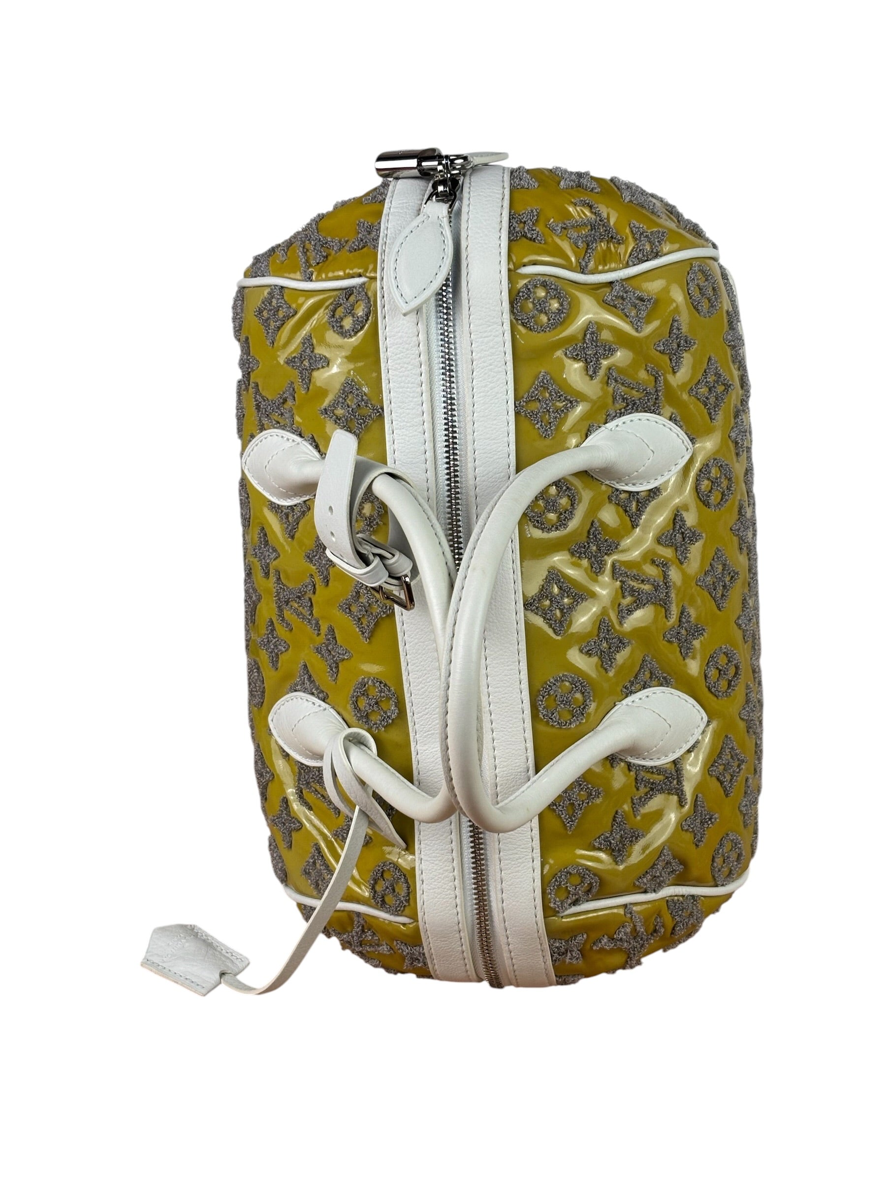 Louis Vuitton Yellow Monogram Bouclettes Speedy Round Handbag Spring 2012