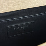 Saint Laurent Kate Grain De Poudre Chain Bag Beige