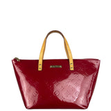 Louis Vuitton Red Leather Monogram Vernis Bellevue Handbag PM