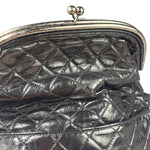 Chanel Black Quilted Lambskin Tabatiere Fold-Over Shoulder Bag 2014