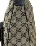 Gucci Vintage Brown Canvas GG Shoulder Bag