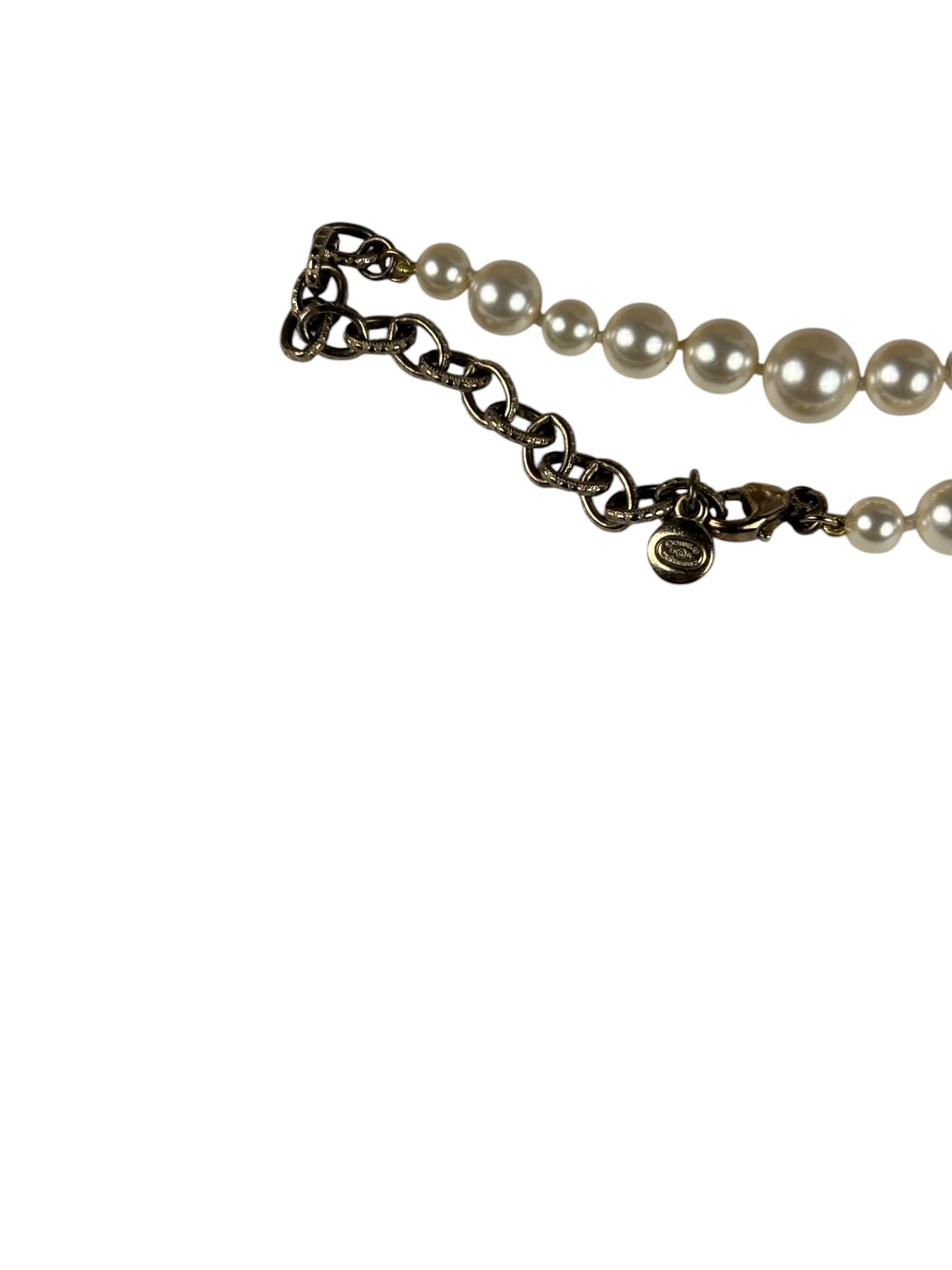 Chanel Faux Pearl/Charms Necklace