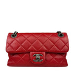Chanel Striking Red Quilted Rocks Small Flap Bag 2014