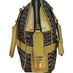 Fendi Vintage Tiger Print Mini Bowler Bag