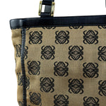 Loewe Vintage Canvas Anagram Zip Tote Bag