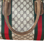 Gucci GG Vintage Coated Canvas Boston Bag