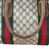 Gucci GG Vintage Coated Canvas Boston Bag