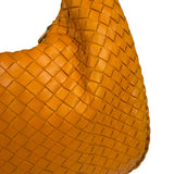 Bottega Veneta Orange Leather Intercciato Hobo Bag