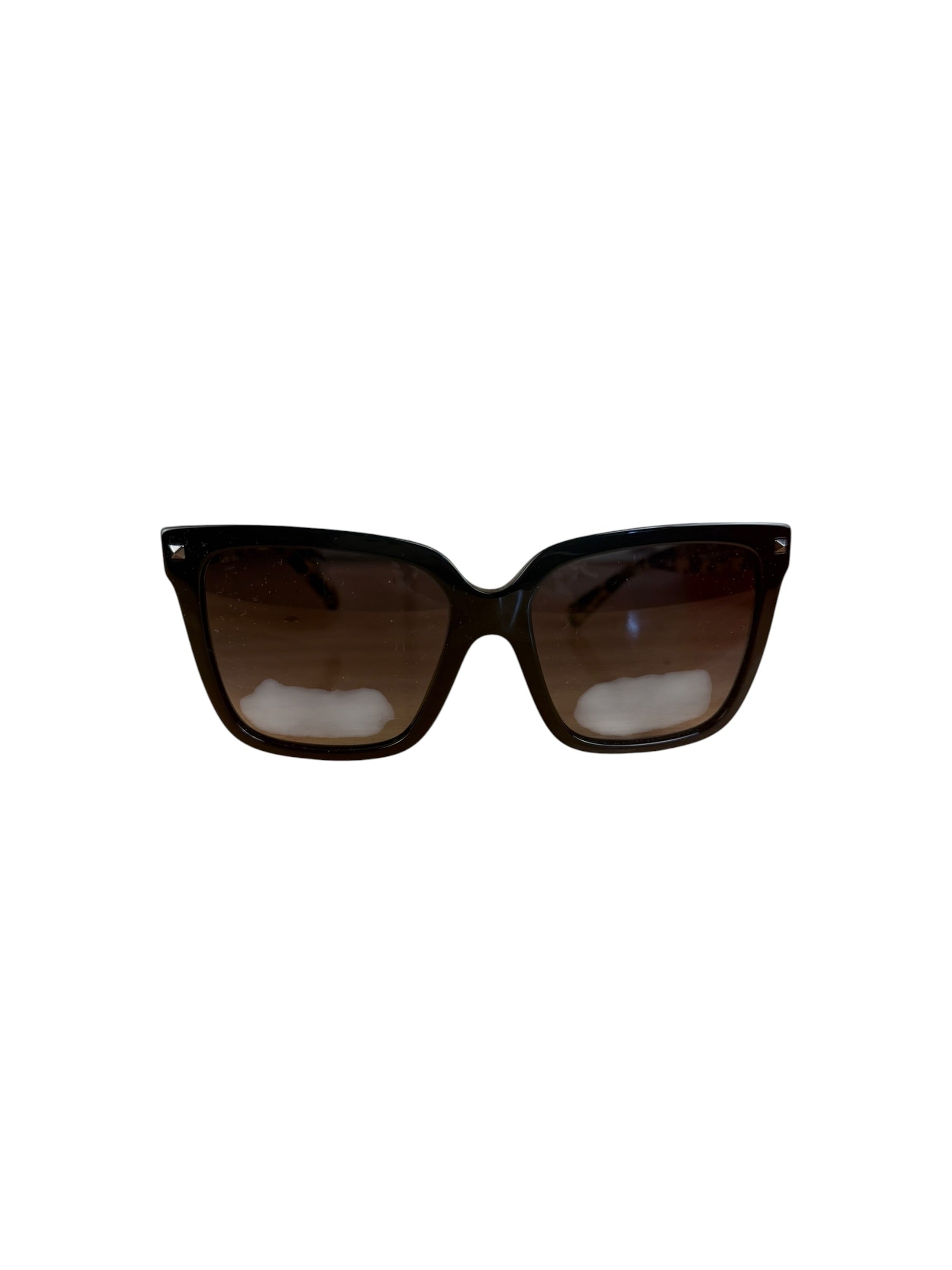 Valentino Black Garavani Square Acetate Sunglasses