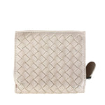 Bottega Veneta Intreccio Leather Wallet Light Pink