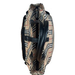 Burberry Vintage Blue Label Nova Check Multi-Pocket Nylon Tote Bag
