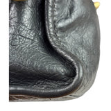 Balenciaga Grey Lambskin Motocross City Two-Way Bag