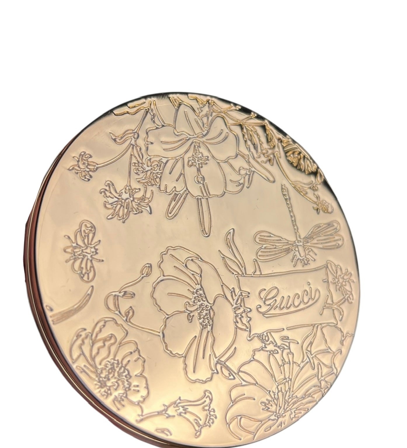 Gucci Beauty Gold Flora Compact Mirror