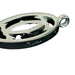 Cartier 2C Silver Color Logo Charm