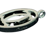 Cartier 2C Silver Color Logo Charm