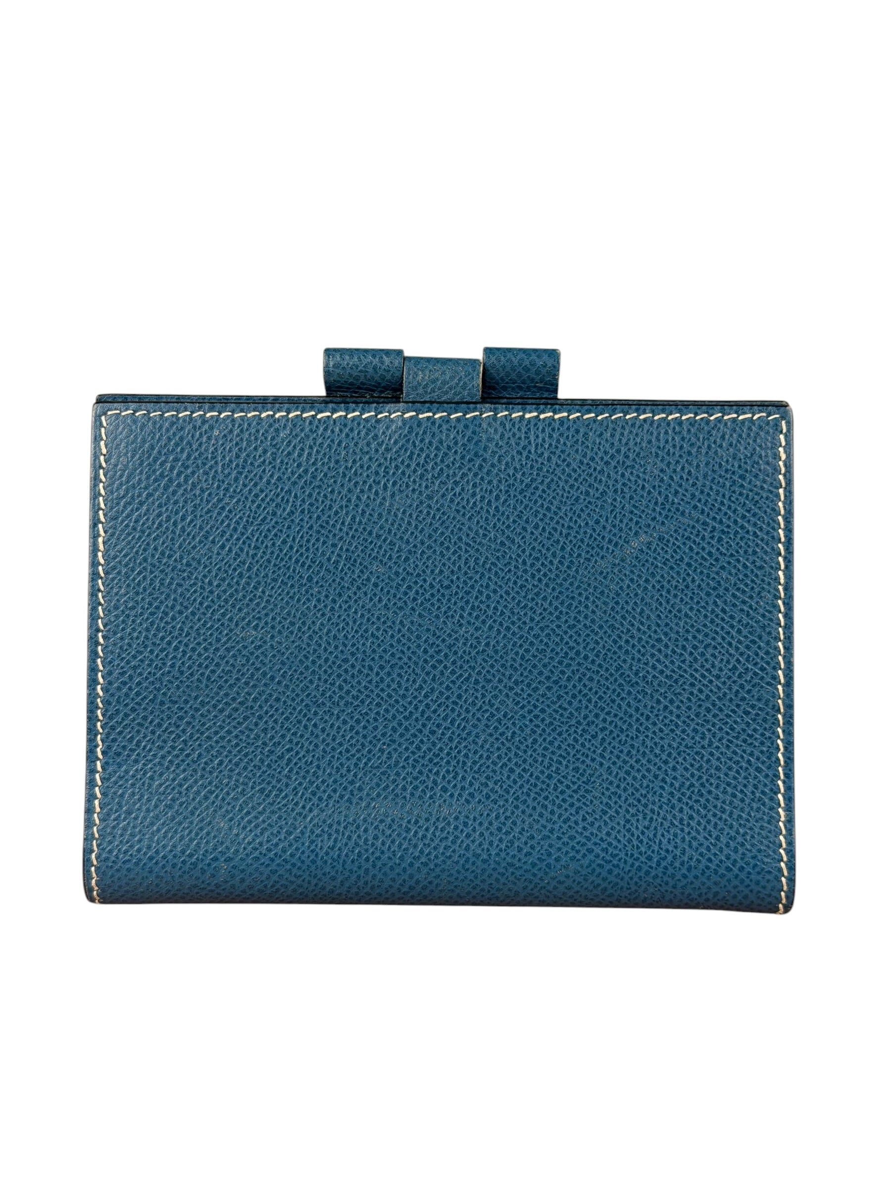 Hermes Blue Jean Leather Agenda Mini Cover