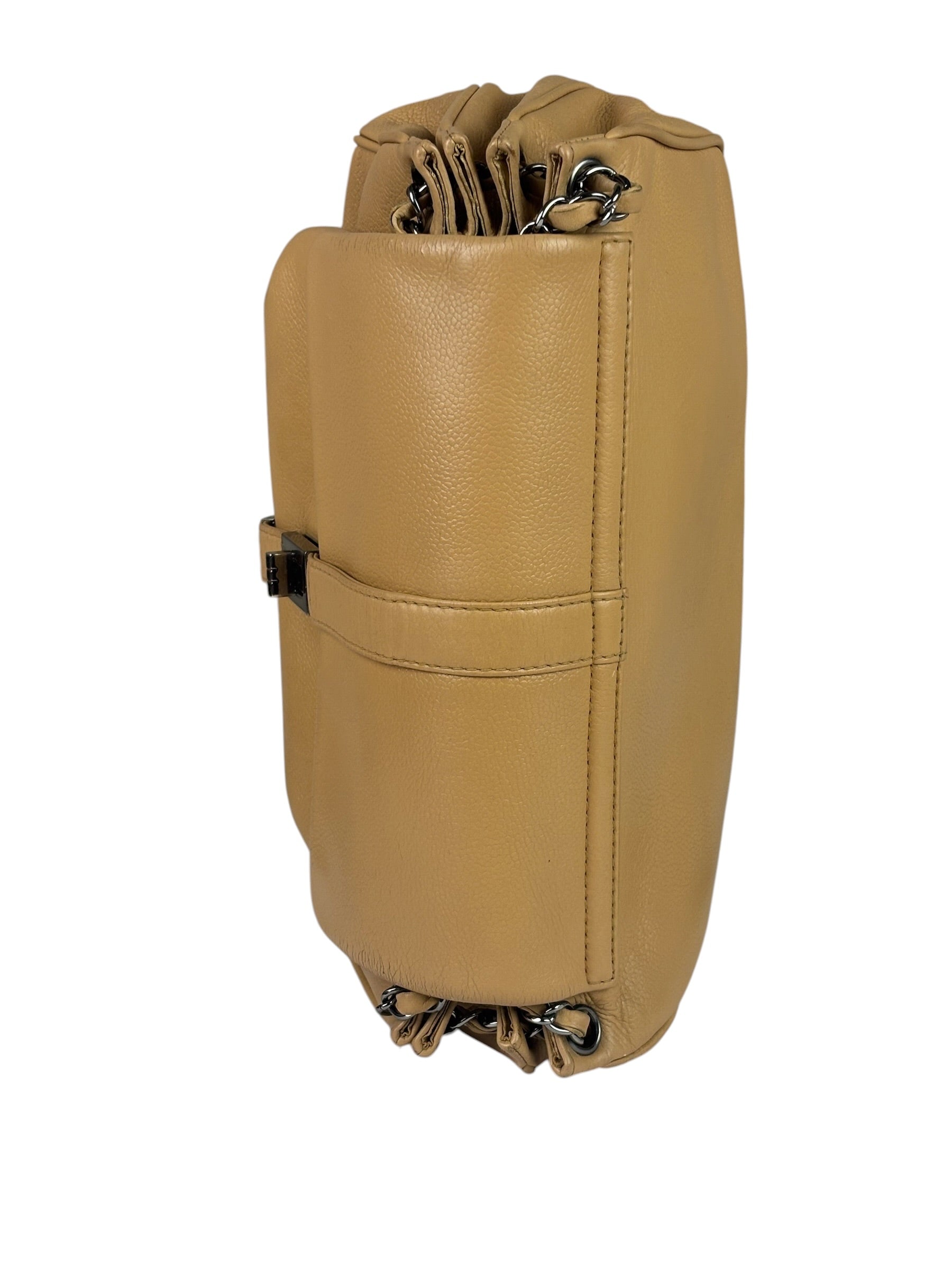 Chanel Beige Leather Reissue Accordion Shoulder Bag 2003