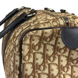 Christian Dior Brown Leather Trotter Boston Handbag