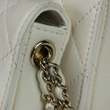 Chanel White Quilted Leather Side-Packs Dual Shoulder Bag 2019