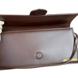 Jacquemus Dark Brown Leather Le Bambino Shoulder Bag