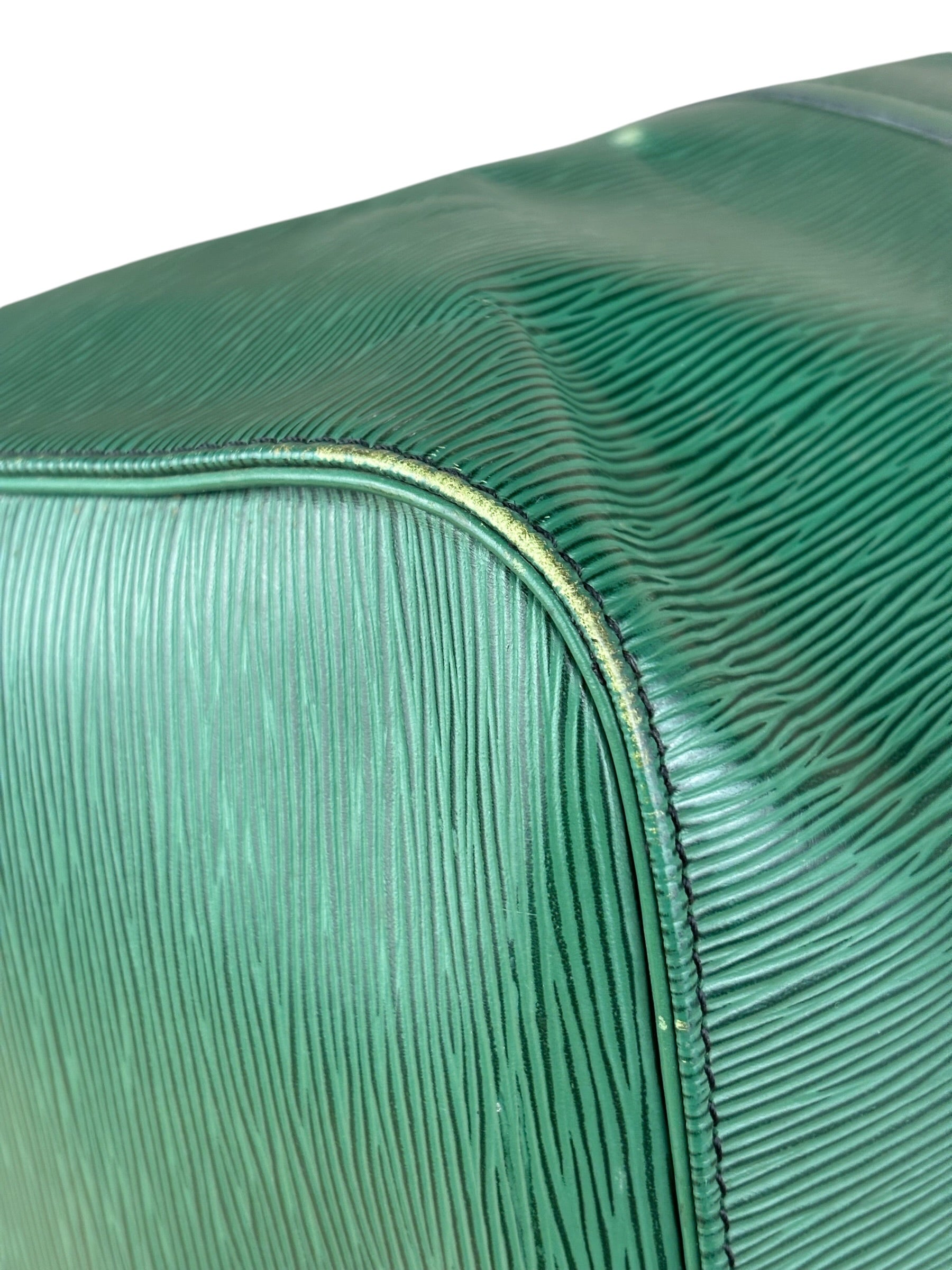 Louis Vuitton Vintage Borneo Green Epi Keepall Bag
