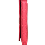 Chanel Pink Quilted Boy Wallet