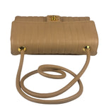 Chanel Vintage Tan Vertical Quilt Flap Shoulder Bag 1989