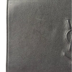 Yves Saint Laurent Black Leather Flap Clutch
