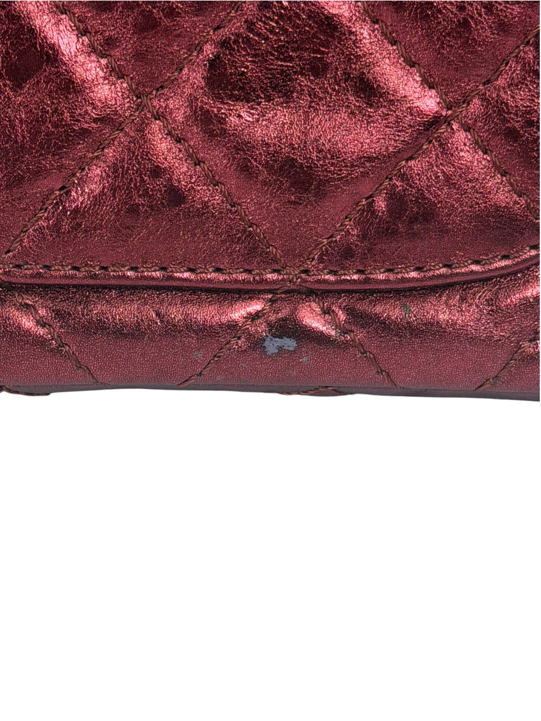 Chanel Patent Burgundy Quilted Leather 2.55 Reissue Double Flap Bag 2008