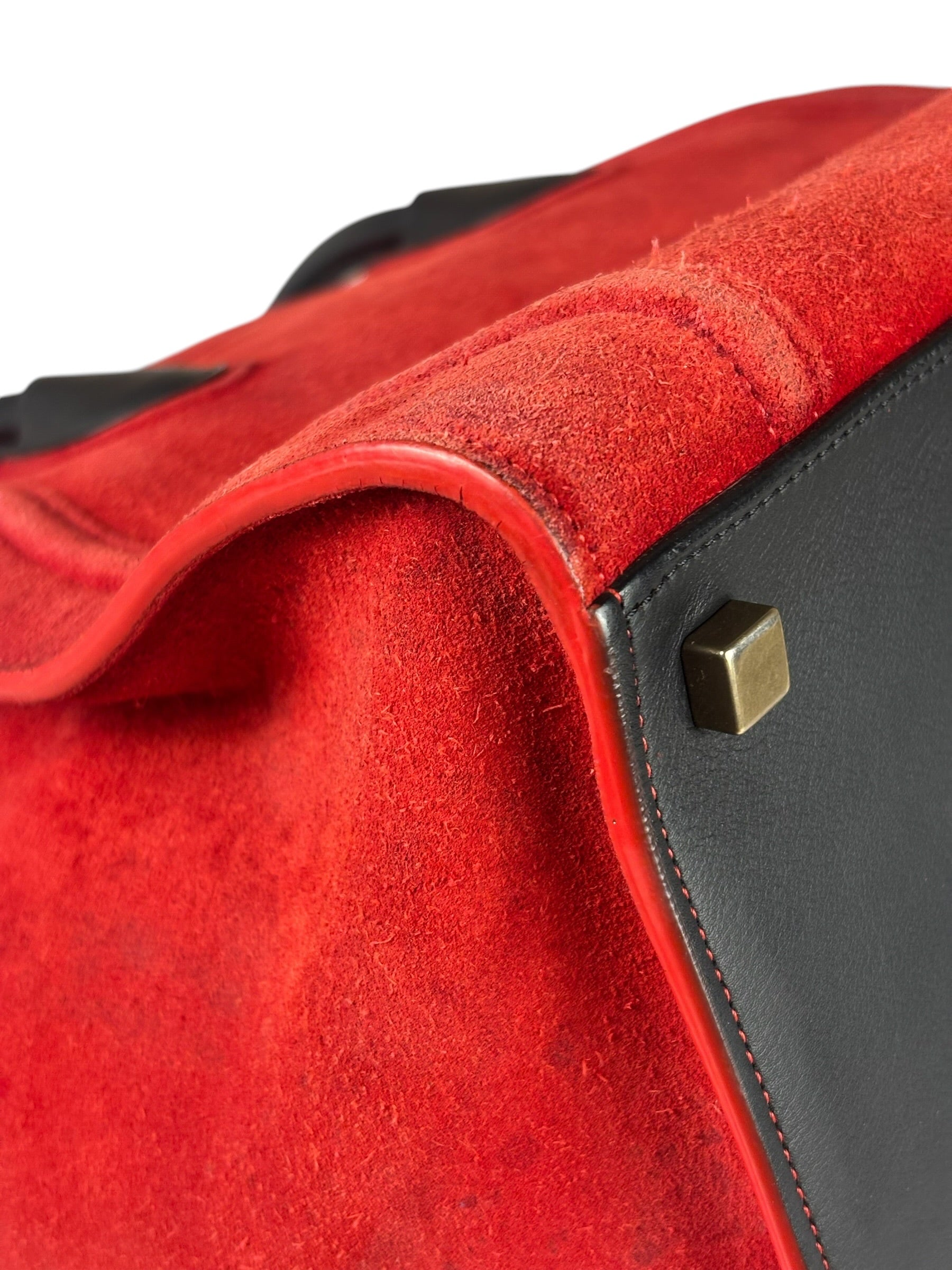 Celine Suede Luggage Phantom Tote Bag