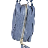 Balenciaga Vintage Blue Leather Mini Pochette