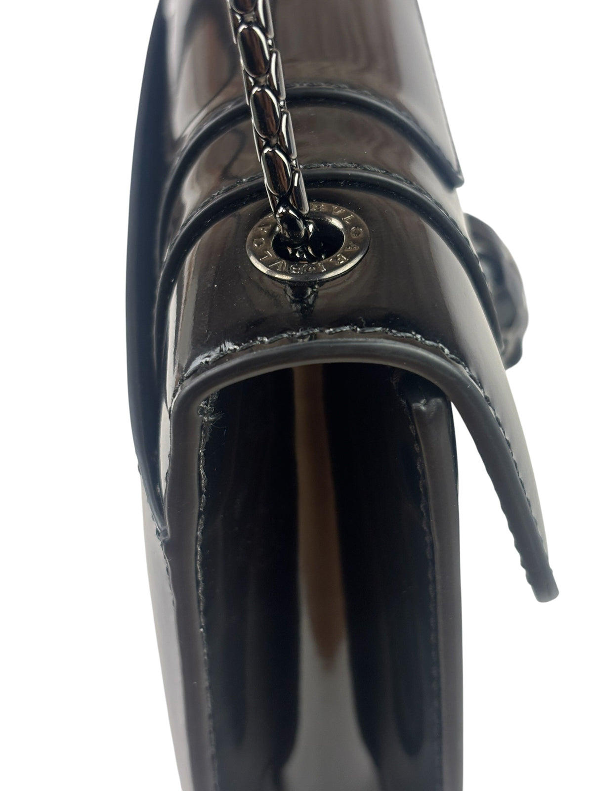 Bvlgari Black Patent Leather Small Serpenti Crossbody Bag