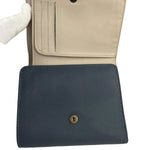 Loewe Muted Slate Blue Leather Monogram Debossed Anagram Wallet