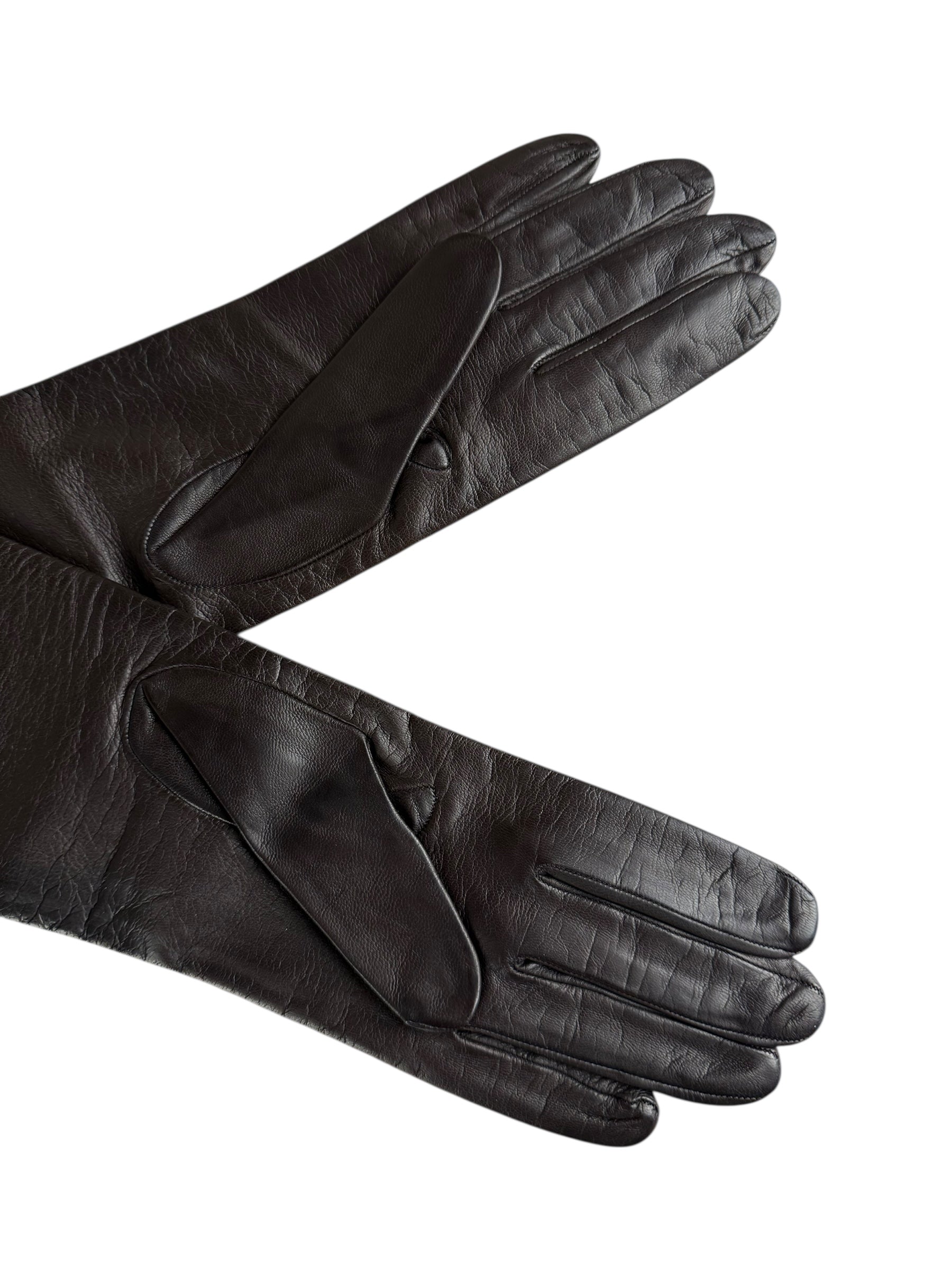 Nieman Marcus Leather Full Length Gloves