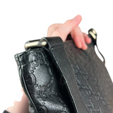 Gucci GG Black Leather Crossbody Bag