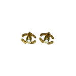 Chanel CC Logo Gold Clip-On Earrings