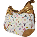 Louis Vuitton White Murakami Greta Hobo Shoulder Bag