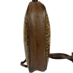 Fendi Vintage Brown PVC Leather Zucca Crossbody Bag
